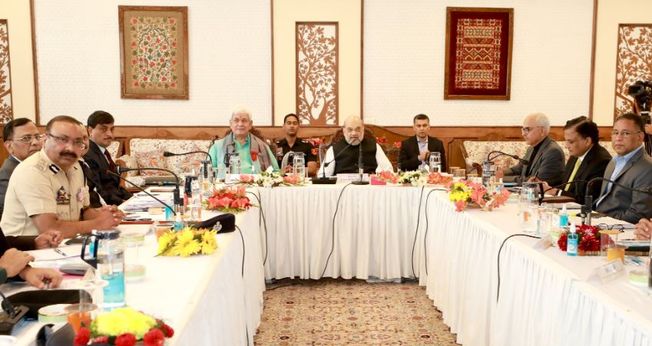 Amit Shah chairs review meeting on security situation in Jammu & Kashmir