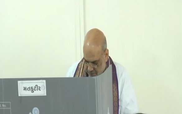 Gujarat polls: Amit Shah casts vote in Ahmedabad, urges first-time voters to participate in elections