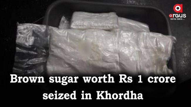 Brown sugar worth over Rs 1 crore seized in Khordha, one held