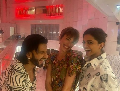 Deepika, Ranveer party with Rebecca Hall at Cannes