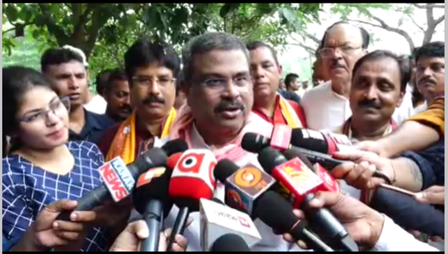 Union Minister Dharmendra Pradhan's response to opposition party leader's comments