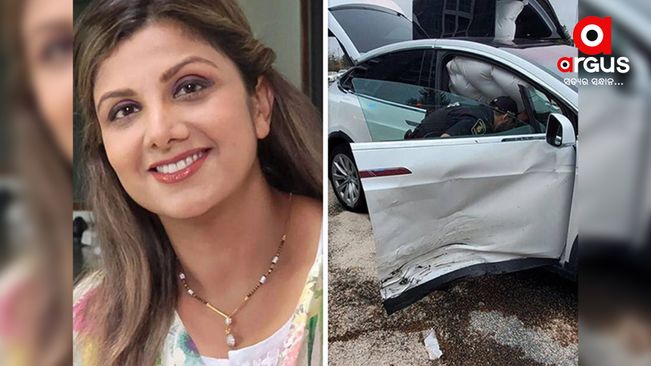 Actor Rambha & Her Children Injured In Car Accident