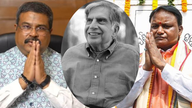 CM Majhi, Union Ministers Pradhan, Oram & Vaishnaw Condole Demise Of Ratan Tata