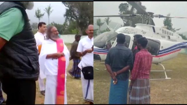 Chopper carrying Sri Sri Ravi Shankar makes emergency landing in TN