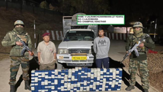 Heroin, explosives valued at Rs 47.35cr seized in Mizoram; 3 held