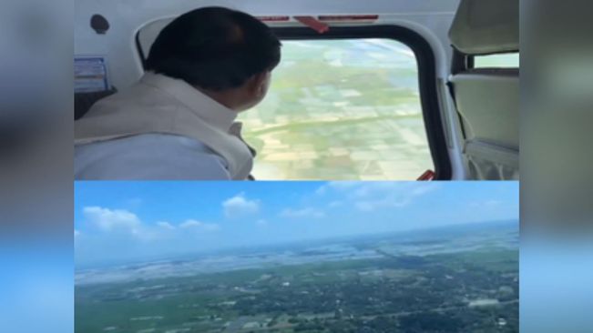 Flood Situation Grim In Odisha's Balasore; CM Mohan Majhi Conducts Aerial Survey