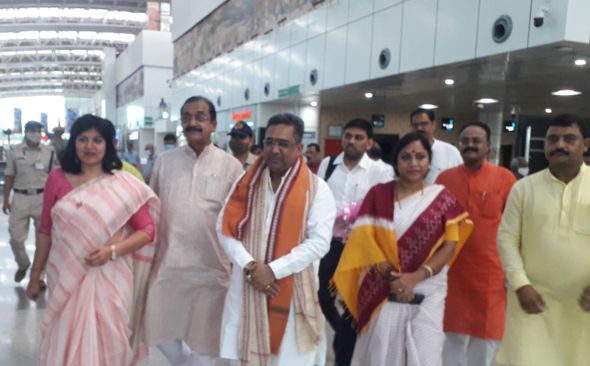 BJP’s Odisha Prabhari Sunil Bansal reaches State