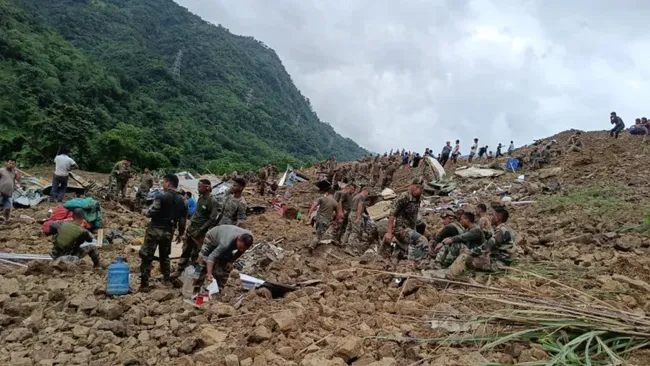 The death toll from landslides in Manipur has risen to 80