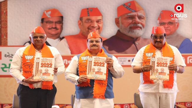 BJP releases 40-point manifesto for Gujarat polls; promises UCC, Anti-Radicalisaton Cell