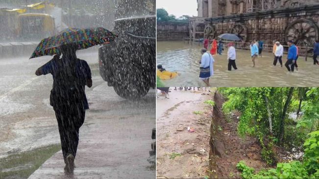 Heavy Rain Lashes Odisha: Holiday Declared For Schools In Puri; Waterlogging In Konark Sun Temple