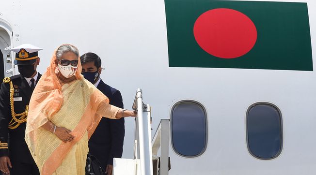 Bangladesh PM Sheikh Hasina arrives in India on four-day visit