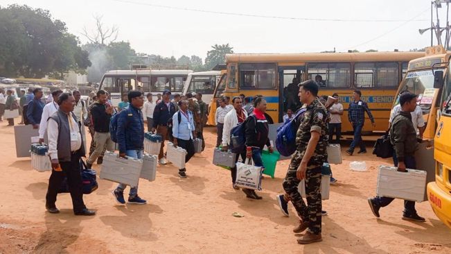 Voting Underway For First Phase Of Jharkhand Assembly Polls And Bypolls Across Multiple States