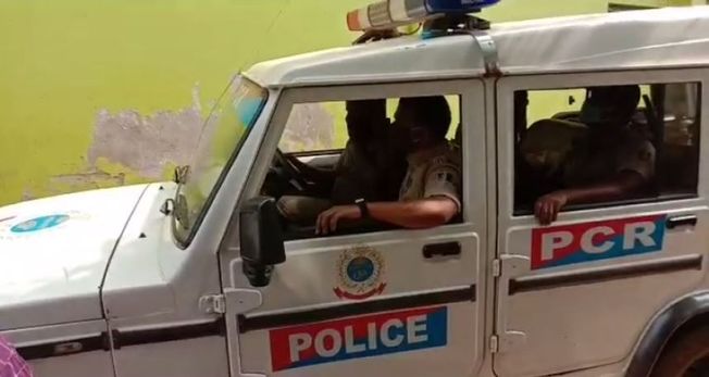 Police raid at the lodge in Balangir
