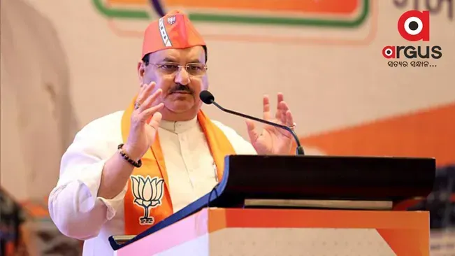 BJP national president Nadda given rousing reception in Bhubaneswar