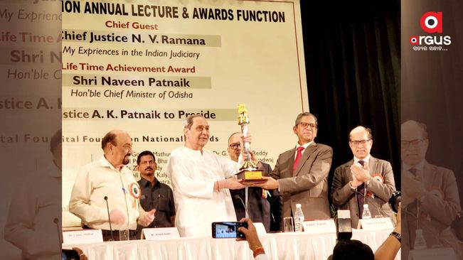 Odisha CM Conferred with Capital Foundation Lifetime Achievement Award