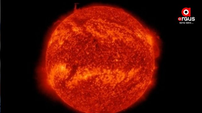 Sun did not break off its chunk, just a normal solar activity