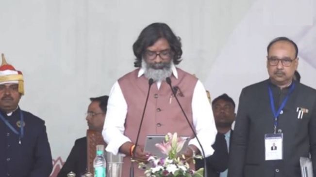 Hemant Soren Sworn In As Jharkhand's 14th CM, Top INDIA Bloc Leaders Attend