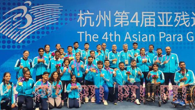 Indian Para-Athletes  Create History With India's Highest-Ever Medal Tally In The Para Asian Games