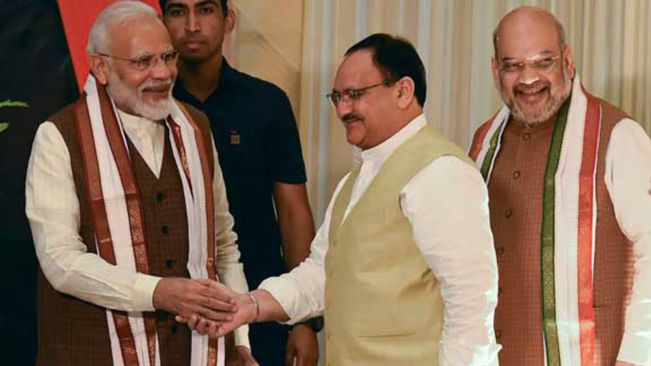 Nadda Meets PM Modi, Discusses CM Probables For MP, Rajasthan & Chhattisgarh