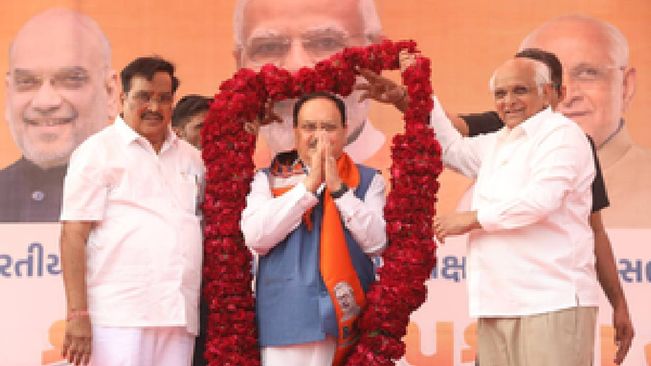Guj BJP Chief Hails Nadda's RS Nomination, Sets High Goals For Party