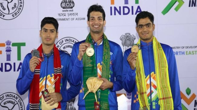Khelo India University Games: Shubhrant Patra Wins Men’s 200m Butterfly Gold, Utkal Varsity Shines