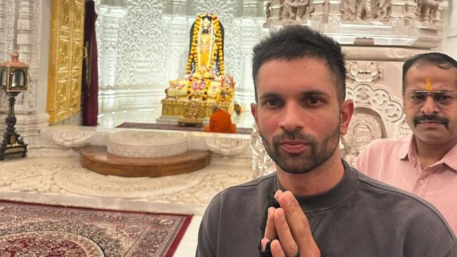 South African Spinner Keshav Maharaj Visits Ram Mandir In Ayodhya To Seek Blessings