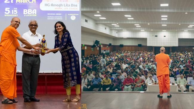 Amogh Lila Das Speaks on ‘How to overcome Fears, Worries and Stress’ At NIT Rourkela
