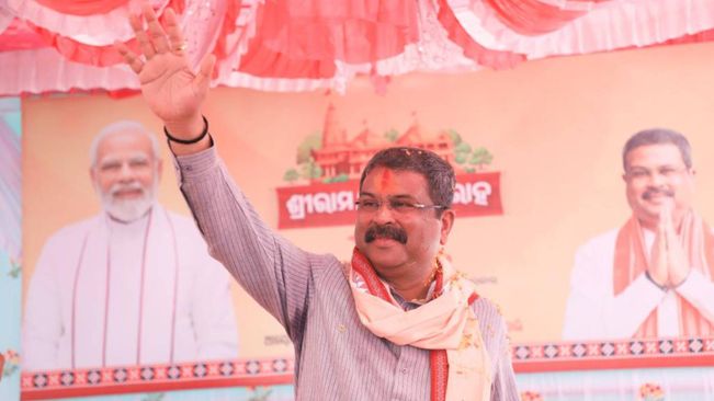 Union Minister Dharmendra Pradhan Campaigns In Rairakhol, Seeks Votes For "Abki Baar 400 Paar"