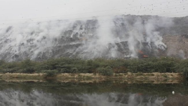 Fire Breaks Out In Delhi's Ghazipur Landfill Site