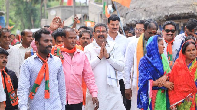 Dharmendra Pradhan Attends 'Hingula Lok Mahotsav' In Talcher,  Seeks Votes For 'Double Engine Govt'