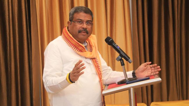Union Minister Dharmendra Pradhan Slams BJD Manifesto, Says "A Document Of False Promises''