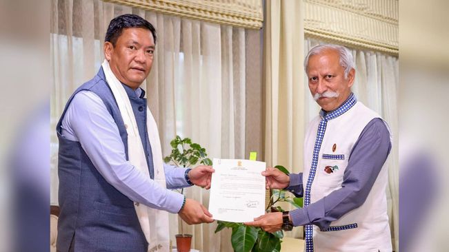 Arunachal Pradesh CM Pema Khandu Calls On Governor; Tenders Resignation