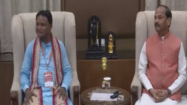 Odisha CM-Designate Mohan Majhi Meets Governor Raghubar Das, Stakes Claim To Form Government