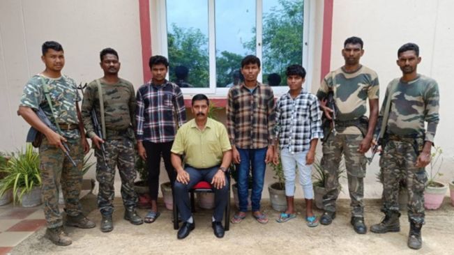 Three Maoists From Chhattisgarh Surrender In Odisha’s Malkangiri