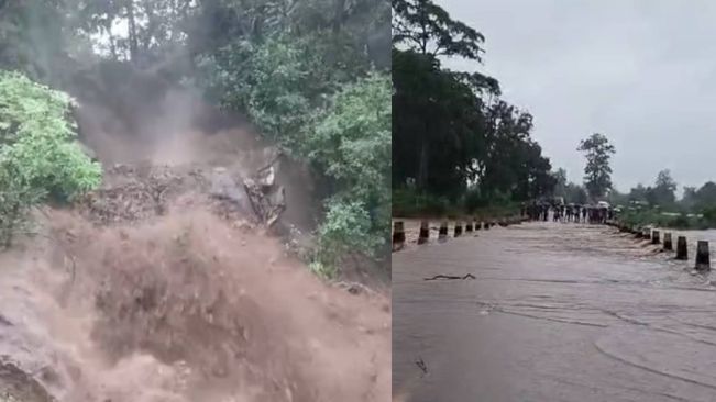 Malkangiri: Incessant Rainfall Triggers Landslides At Bonda Ghat; Road Communication Disrupted