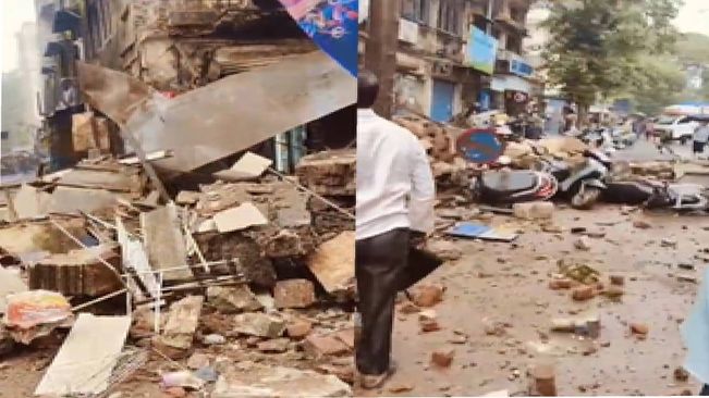 Mumbai: 80-Yr-Old Woman Killed, 5 Hurt As Portion Of Building Crashes