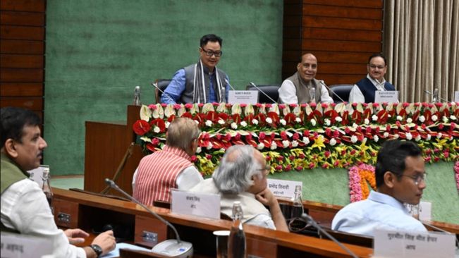 All-Party-Meeting Underway In Parliament Ahead Of Budget Session