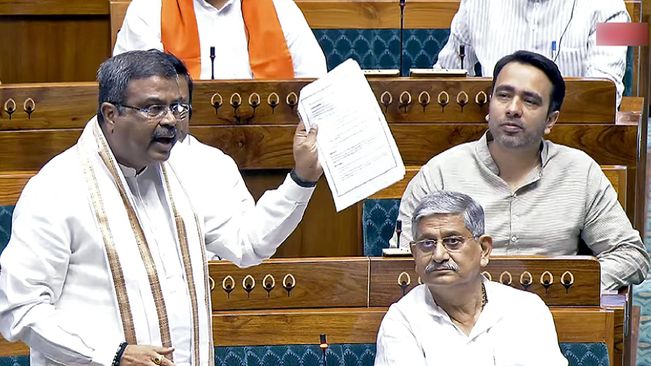 NEET Row: "Rahul Gandhi Shedding Crocodile Tears," Says Education Minister Pradhan