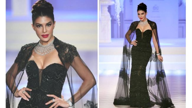 Jacqueline Fernandez Oozes Black Beauty Vibes At India Couture Week 2024 Ramp