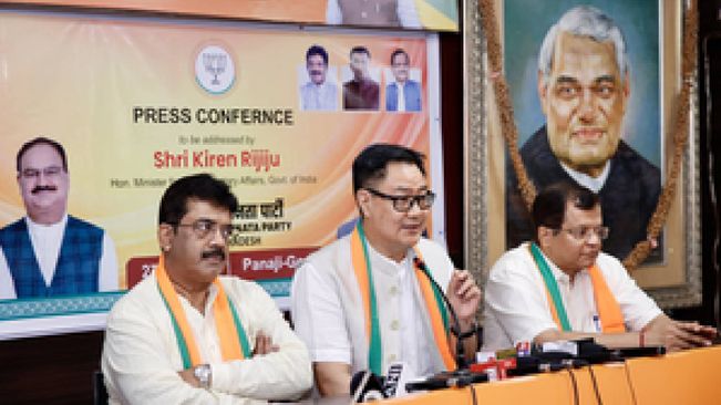 Goa Would Have Collapsed Had Congress Continued To Rule: Kiren Rijiju