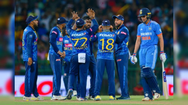 3rd ODI: Wellalage’s Five-For Helps Sri Lanka Beat India By 110 Runs; Win Series 2-0