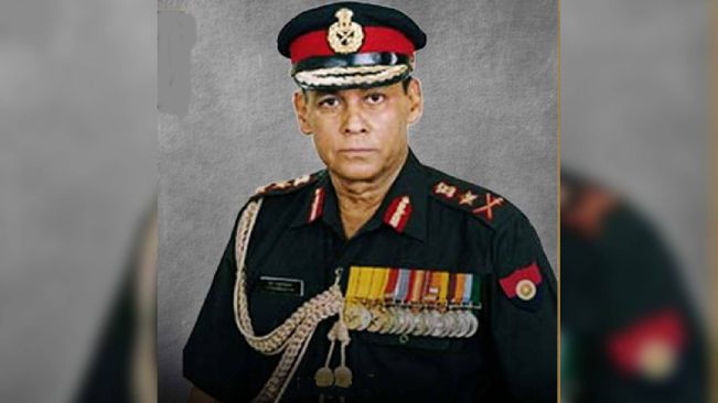 Former Army Chief Gen S Padmanabhan Passes Away