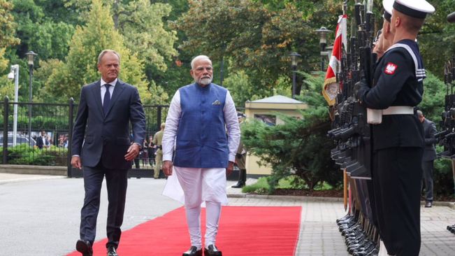 Warsaw: Prime Minister Modi Holds Bilateral Meeting With Polish Counterpart Donald Tusk