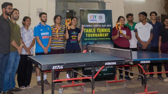 National Sports Day 2024: NIT Rourkela Organises Table Tennis Tournament For Female Students