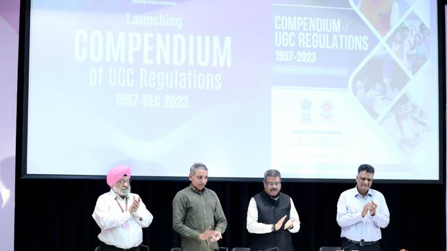 Union Education Minister Dharmendra Pradhan Releases Compendium Of UGC Regulations