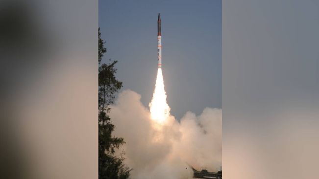 Agni-4 Ballistic Missile Successfully Launched From Chandipur ITR In Odisha