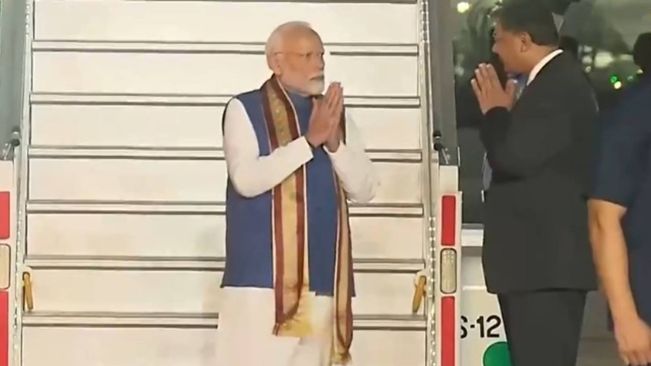 PM Modi Arrives In Delhi After Two-Day Visit To Laos