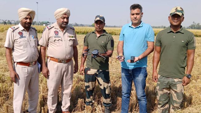 BSF Intercepts Ten Pakistani Drones And Seizes Over 15 Kg Of Heroin Within One Week