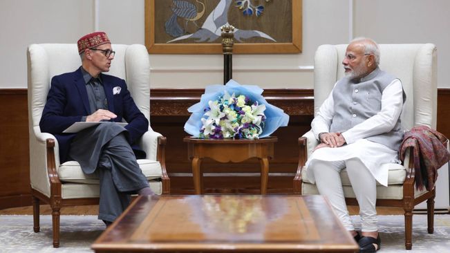 J&K CM Omar Abdullah meets PM Modi in Delhi