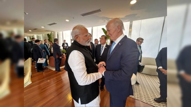 PM Modi Has Farewell Meeting With Biden​ Capping Four Years Of Cooperation